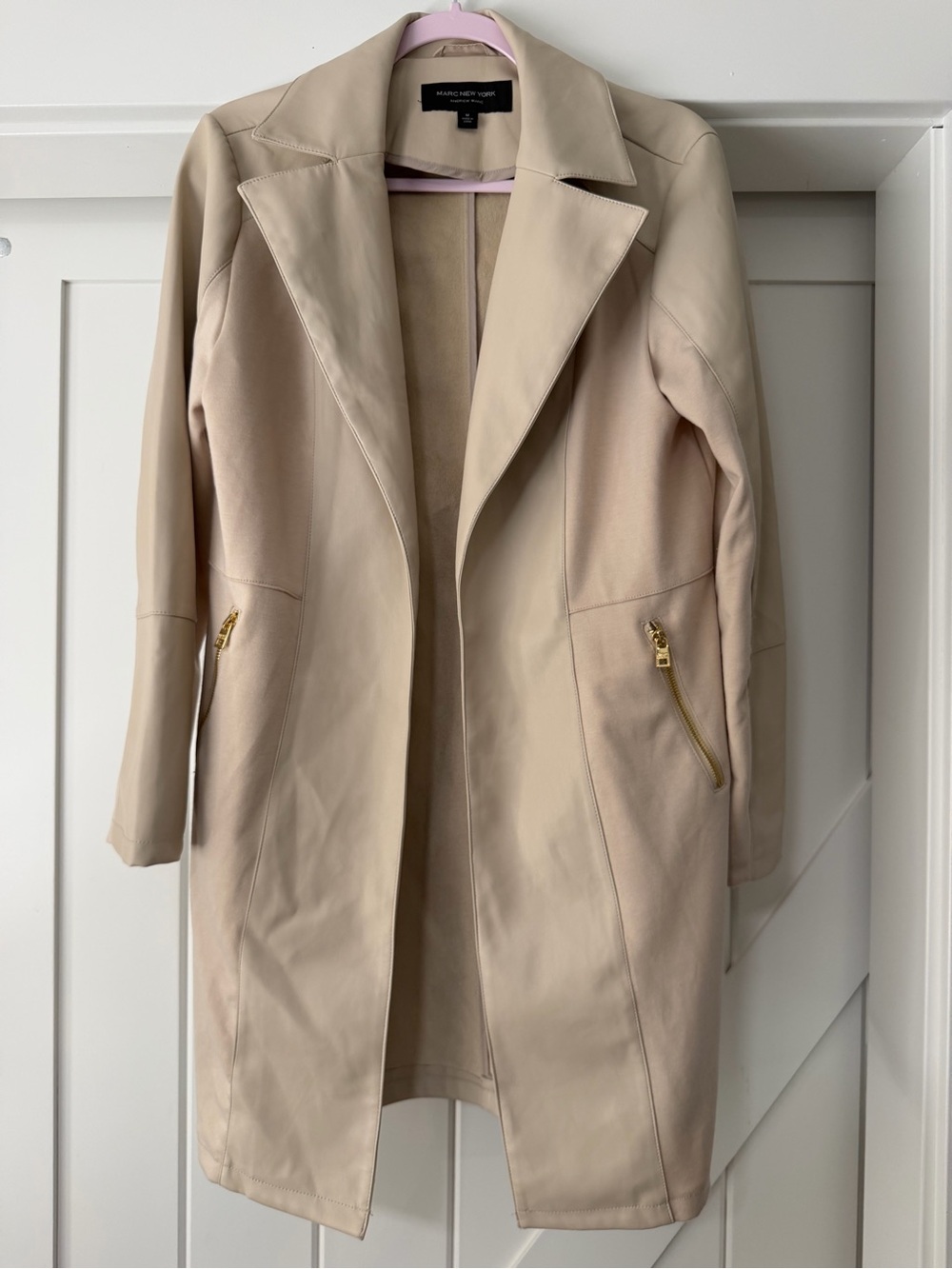 Marc New York Women's Cream Long Coat (medium)